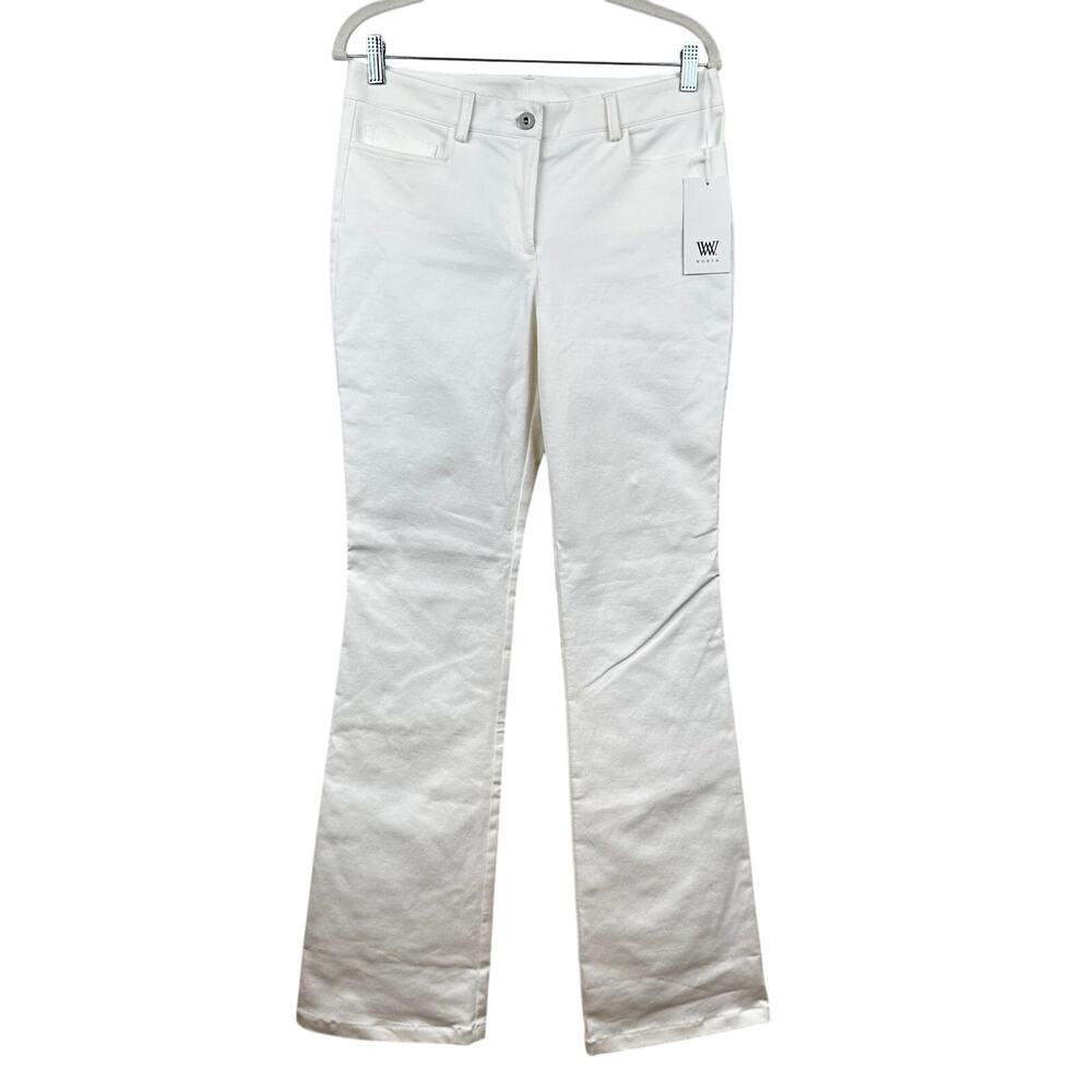 NEW Worth White Denim Jeans Bootcut Stretch Women's 6 Classic 5 Pocket